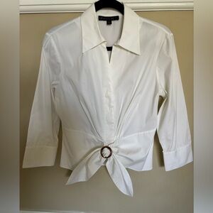 Lafayette 148 New York off-white women's Blouse. Size 6